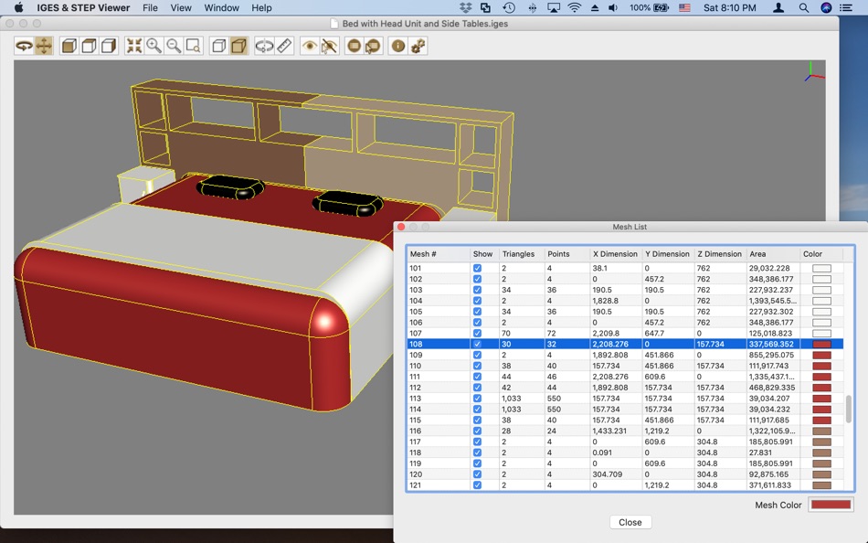 #5. IGES & STEP Viewer (macOS) Podle: Victor Bovio