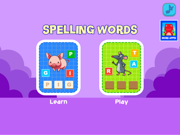 A-Z English Spelling Word Game