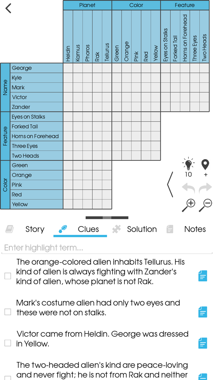 LoGriP Logic Grid Puzzles