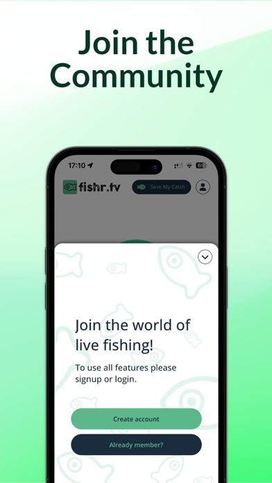 Fishr.tv - Live fishing app Screenshot