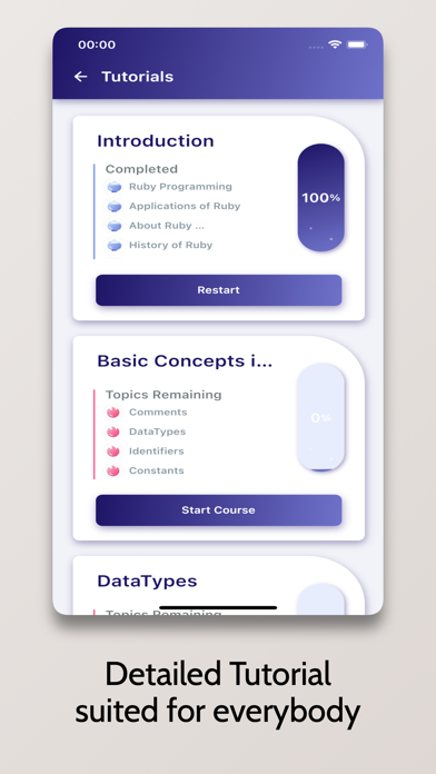 Learn Ruby - OnePercent Screenshot