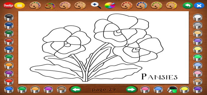 Coloring Book 4 Plants
