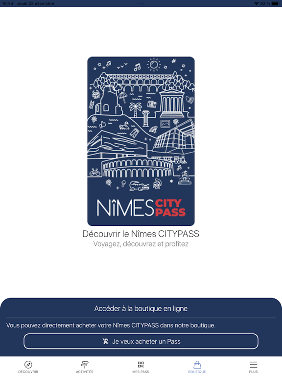 Nîmes CITYPASS iPad screenshot 6 - Travel app