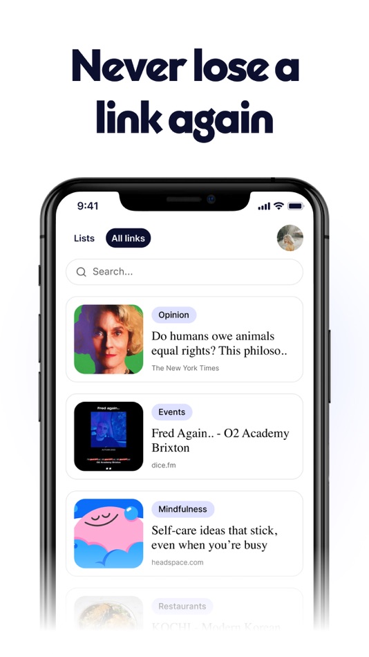 #3. Jota - Save links easily (iOS) 由: Shoreditch Design Studio Ltd