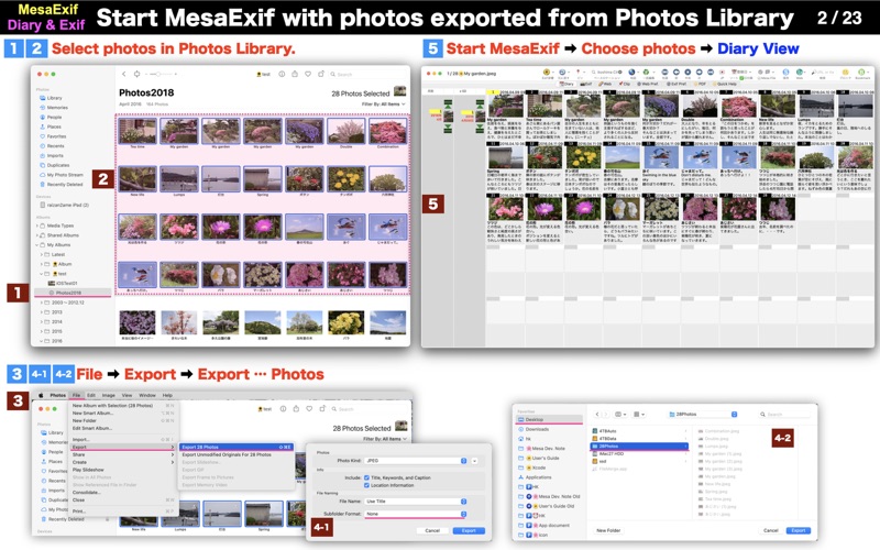 MesaExif Screenshots