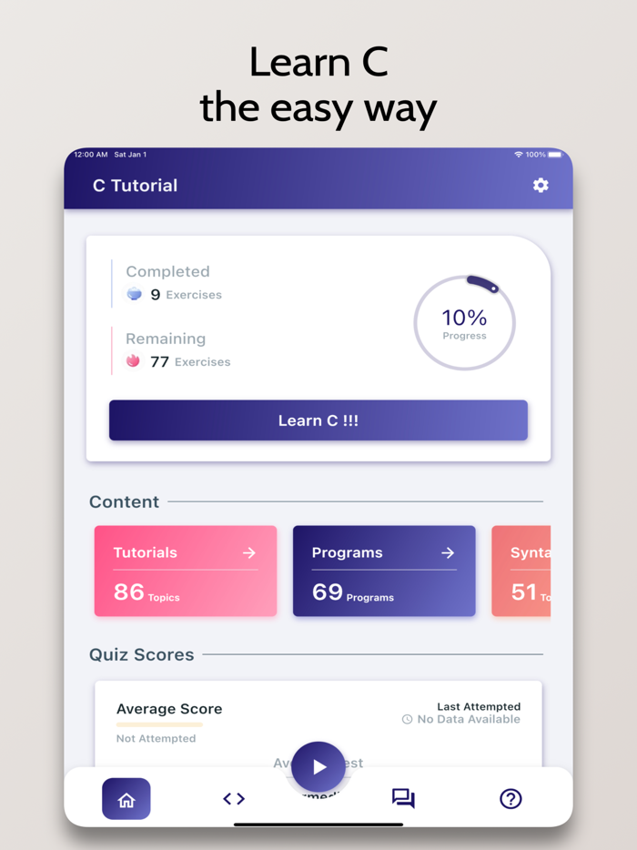 C Tutorial - Simplified