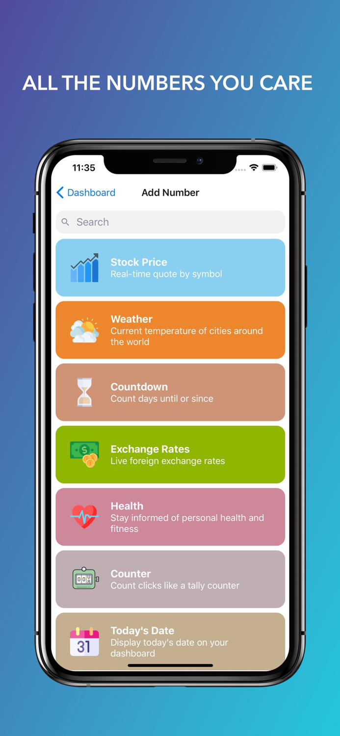 Integer - Personal Dashboard