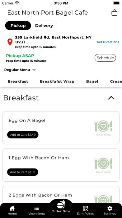 East Northport Bagel Screenshot
