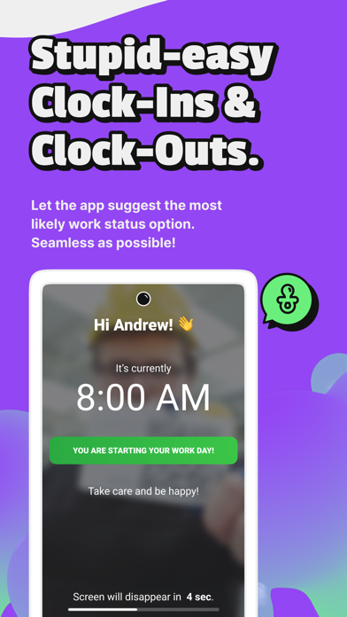Time Clock by Unrubble screenshot 3