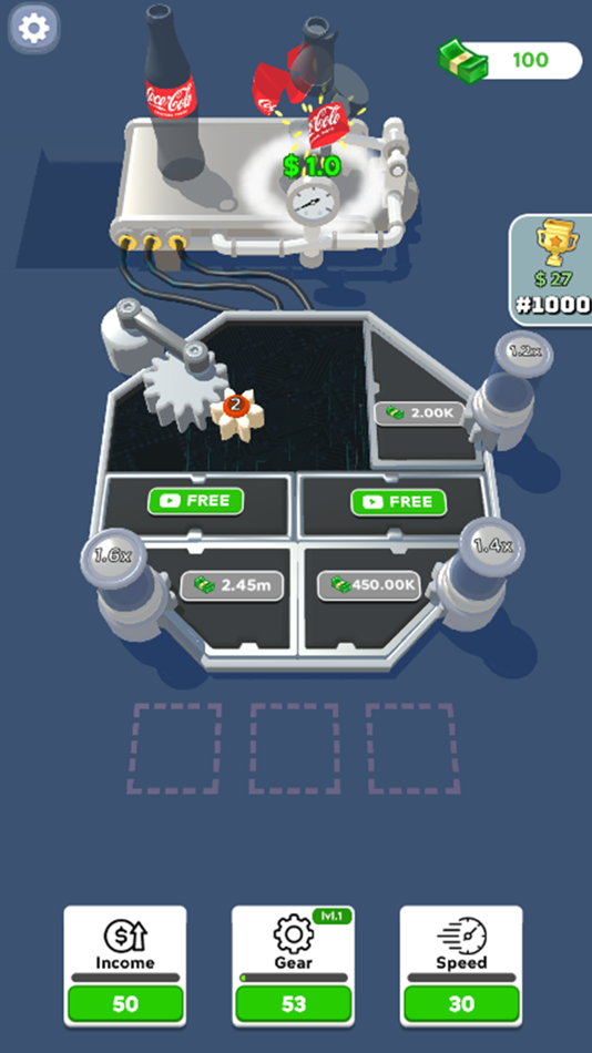 #1. Gear Click Fever:Simulator 3D (iOS) Podle: 诺 陈