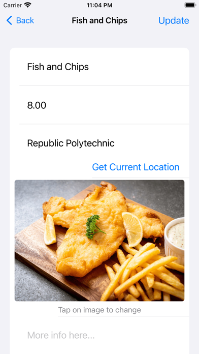Food Tracker SG Plus Screenshot