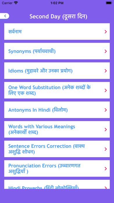 Learn Hindi Grammer In 30 Days Screenshot