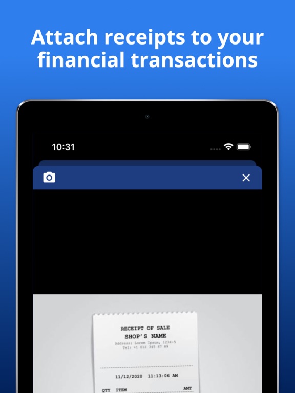 BlitzTax - Expense tracker iPad screenshot 5 - Finance app