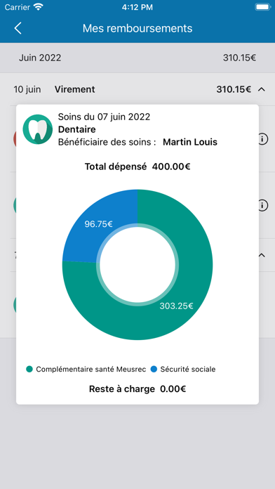 Ma mutuelle Meusrec Screenshot