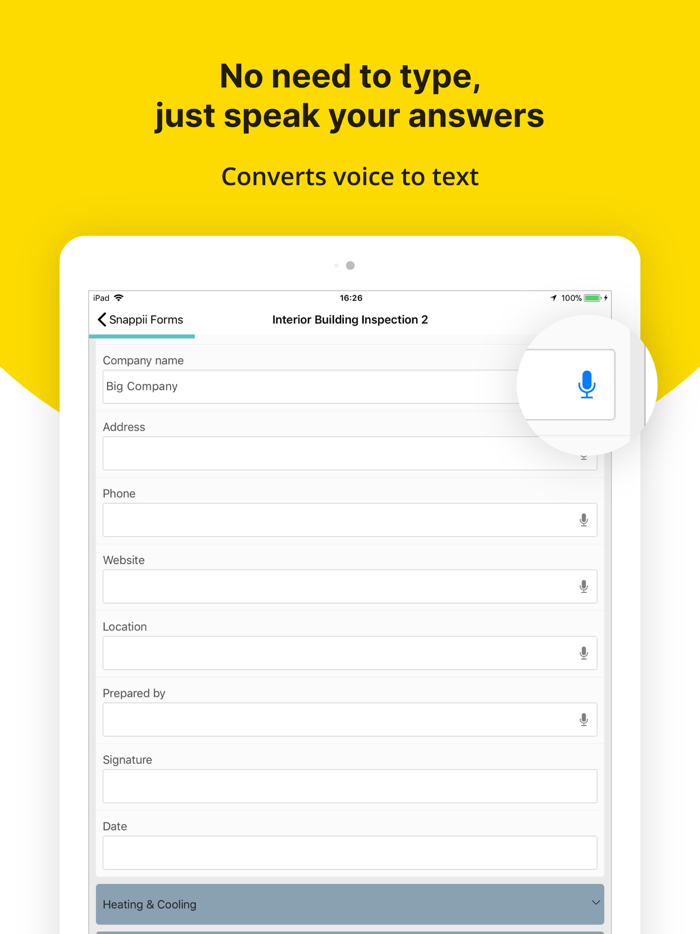Snappii Mobile Forms