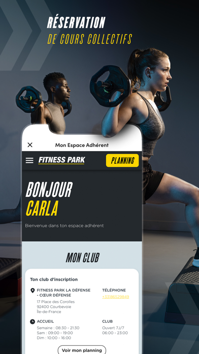 Fitness Park App Maroc Screenshot