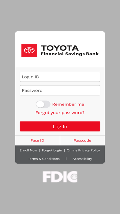 Toyota Bank - US Screenshot