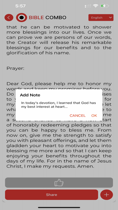 Bible Combo Devotion Screenshot