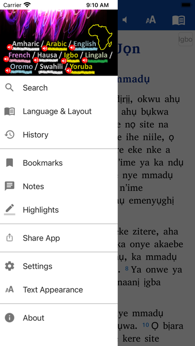 African Ten Languages Screenshot