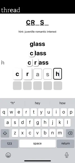 Game screenshot Thread - A Word Game apk