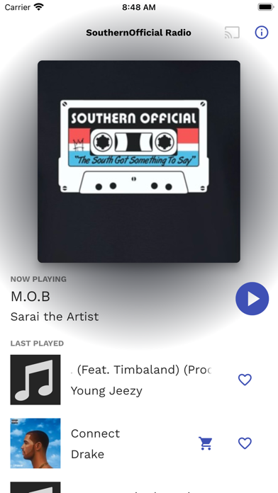 Southern Official Radio Screenshot