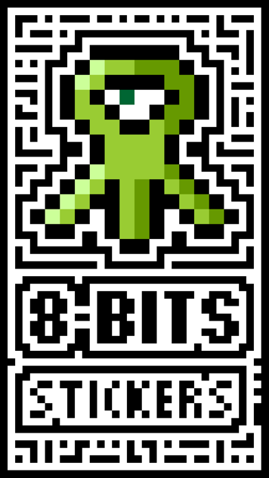 Screenshot 1 of 8-Bits Stickers App