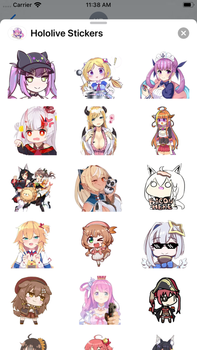 Screenshot #2 pour Hololive Stickers