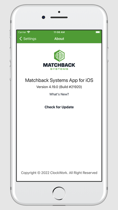 MatchBack Systems screenshot 3