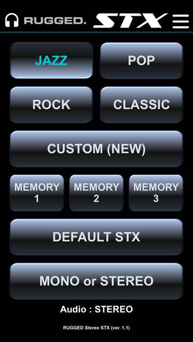 Rugged Stereo STX Screenshot
