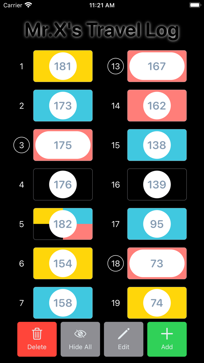 Scotland Yard - Travel Log