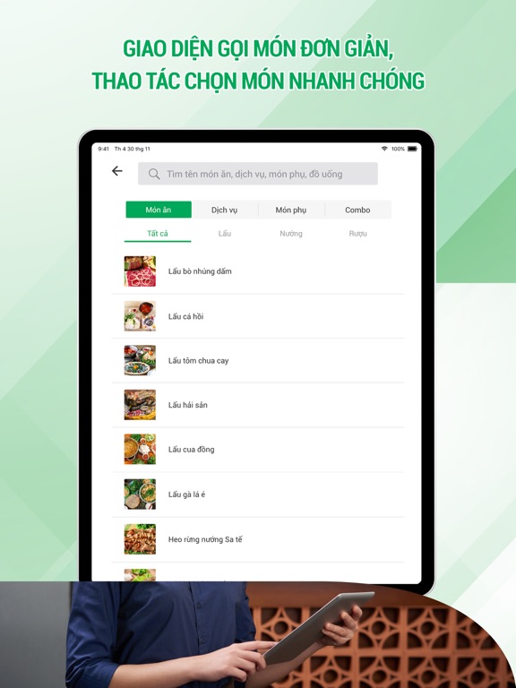 Cafe Viethas iPad screenshot 3 - Business app