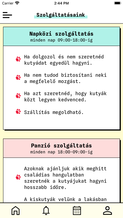 Kutyabarát Napközi és Panzió Screenshot