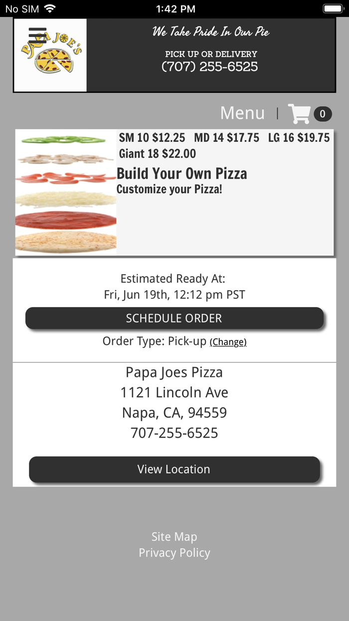 Papa Joes Pizza