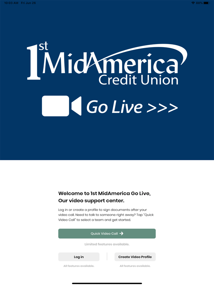1st MidAmerica Go Live