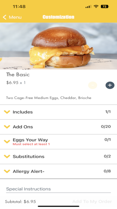 CRACK'D Kitchen & Coffee App Screenshot