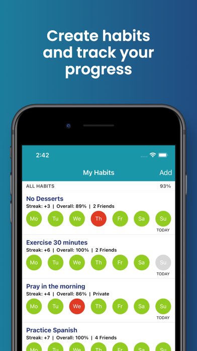 HabitShare - Habit Tracker Screenshot