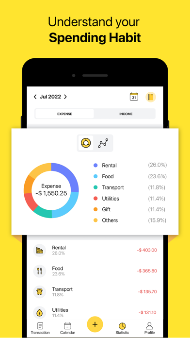 Money Ledgers: Expense Tracker Screenshot 4 - AppWisp.com Money Ledgers: Expense Tracker Screenshot 4 - AppWisp.com
