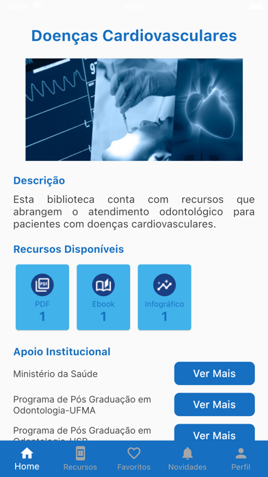 Doenças Cardiovasculares Screenshot