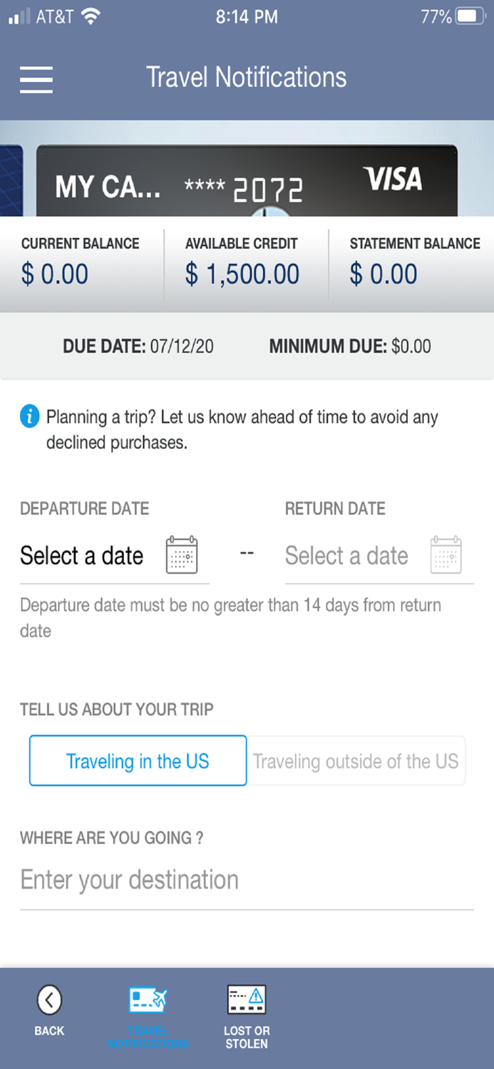 Card Control by Healthcare FCU