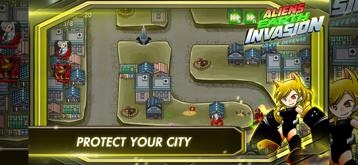 Aliens Earth Invasion TD