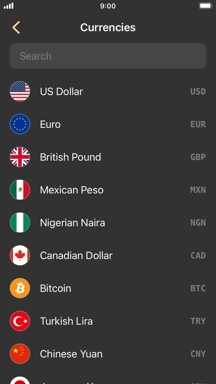 Currency converter calculator
