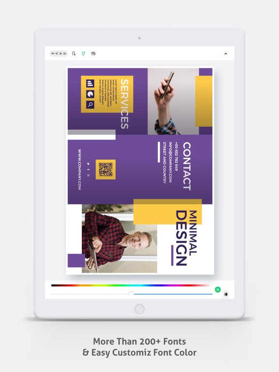 Brochure Maker - Pamphlet iPad screenshot 4 - Photo & Video app