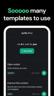 write this - ai chatbot iphone screenshot 3