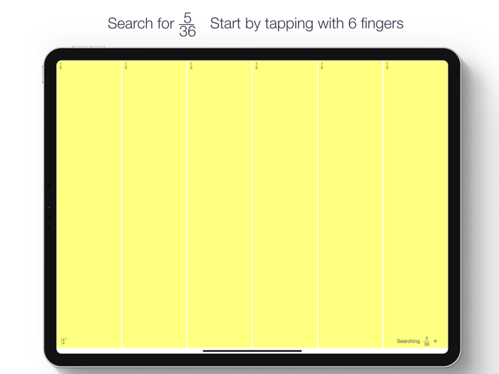 Multi-touch Fractions