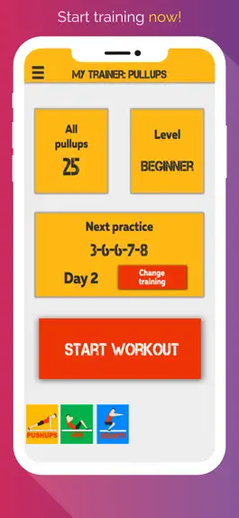 Game screenshot My trainer: pullups mod apk