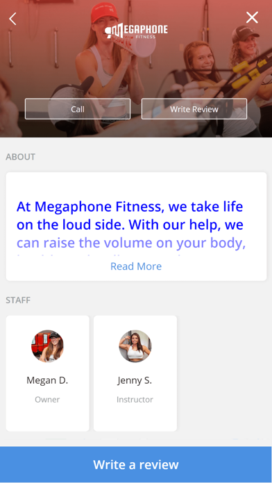 Megaphone Fitness Screenshot