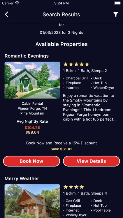 Cabins USA Guest App screenshot-3