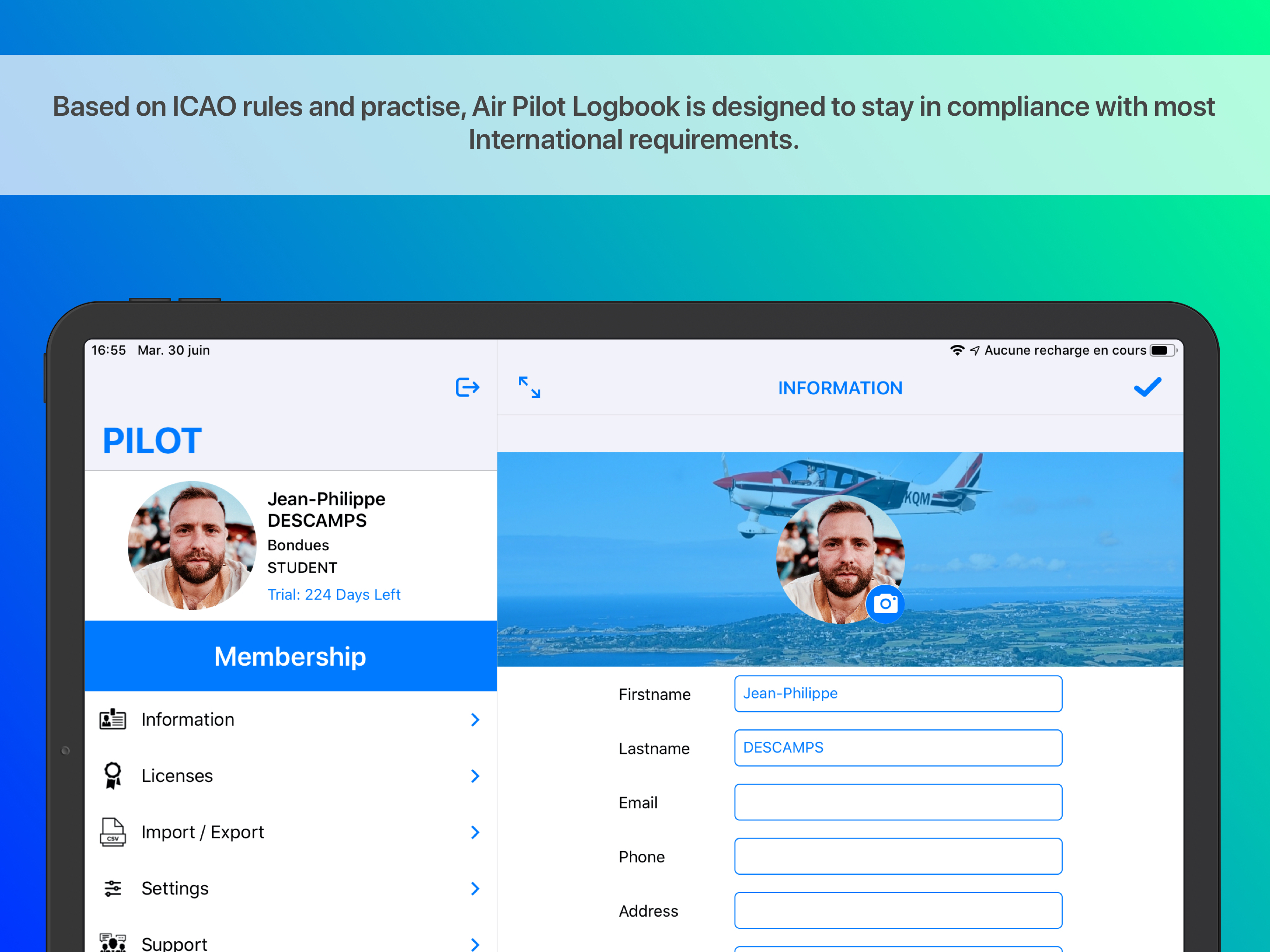 Air Pilot Logbook G.A. screenshot 10