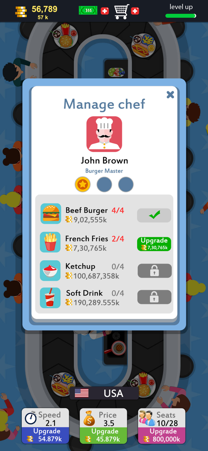 Idle Food Tycoon Game