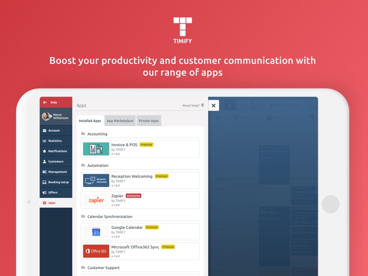 TIMIFY tablet screenshot-6